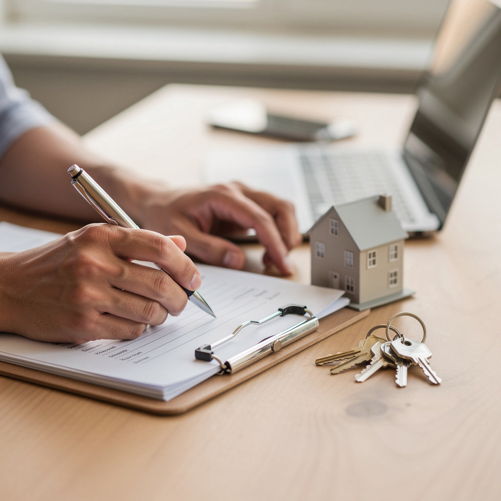 Satterfield Realty property management experts discussing Santa Barbara real estate with a client